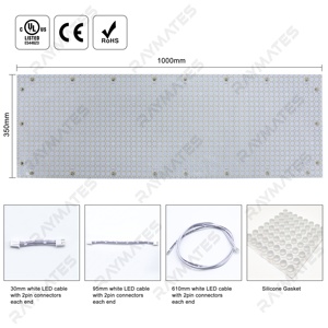 Lámina LED Raymates UL ETL de 1M, Súper Larga, Flexible, con 1 LED, Panel de Luz LED Cortable, DC24V, para Letreros, Cocinas e Islas - Product Image 5