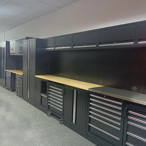 Estación DE TRABAJO modular de acero resistente para garaje, gabinete de herramientas de taller personalizable, banco de trabajo de almacenamiento, combinación de gabinete de herramientas - Product Image 2