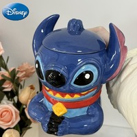 Lilo & Stitch Tasse à café en céramique sculptée en 3D Accessoires de cuisine officiels Disney Verres à collectionner pour la cuisine à domicile