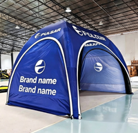 Tente publicitaire gonflable portable en PVC - Imperméable, réutilisable, taille personnalisable, impression UV, pompe à air électrique alimentée par prise, pour extérieur