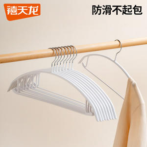 Cintres à vêtements en plastique avec crochet en acier inoxydable, design épaissi pour le rangement et l'organisation, cintre rectangulaire - Product Image 3