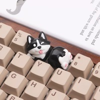 Customized ESC Handmade Resin Keycaps for Mx Mechanical Keyboard 3D Print Cast Corgi Black Keycap OEM Design