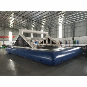 Summer Lake Sea Water Games Multi Sport Outdoor Court Trampoline gonflable Volleyball Jumping Game Jumping Field for Party - Product Image 5