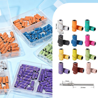 Bandes de ponçage roses professionnelles C/M/F pour manucure et pédicure, limes à polir pour ongles, outils personnalisés pour ongles en acrylique