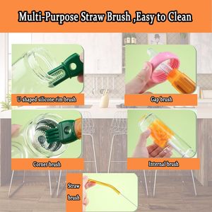 Estante de secado para botellas de agua de 20/30/40 oz con cepillo de limpieza 5 en 1, accesorio para vasos Stanley y tazas - Product Image 4