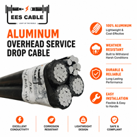 Cable de Servicio de Aluminio Trenzado Dúplex/Triplex/Cuádruplex en Oferta # 6 # 4 # 2 # 1/0 # 2/0 # 3/0 # Cable Aéreo ABC de 4/0 AWG