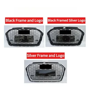 Car Front Bumper <b>Grille</b> <b>For</b> A3 8V 2016-2019 Upgrade RS3 Style Honeycomb Racing Hood <b>Mesh</b> Grid BodyKits Auto Parts - Product Image 2