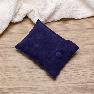 Sobre de gamuza azul grande pequeño impreso con logotipo personalizado, bolsa de gamuza para regalo, bolsa antipolvo - Product Image 5