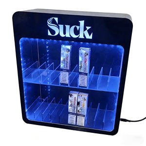 Vitrine de comptoir moderne de luxe en plastique avec éclairage LED pour tabac, cigarettes, stylos, jus, liquides, bocaux – Écologique et recyclable - Product Image 1