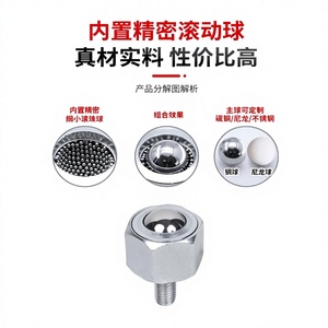 BCHL Altıgen Cıvata Tipi Üniversal Bilyalı Vida Tipi Dişli POM Naylon Bilyalı Başlıklı Taşıma Ekipmanları AksesuarlarıLW-NJ - Product Image 6