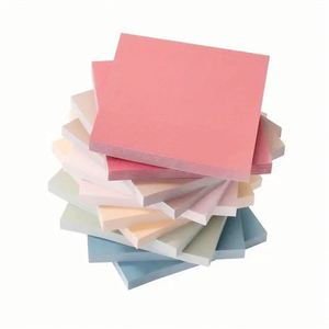 6pcs Vintage Color Sticky Notes 50 Sheets Per Color Blank Fluorescent Reusable <b>Memo</b> <b>Pads</b> Multiple Times Use Colorful Paper for - Product Image 5