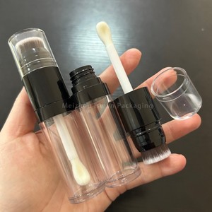 ISMAN Luxe Tube Correcteur Transparent Double Embout 15ml avec Grande Brosse, Flacon Brillant à Lèvres, Boîtier de Fard à Joues Rond, Marque <span class=keywords><strong>Privée</strong></span> Professionnel - Product Image 2