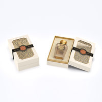Boîtes de parfum rigides sculptées et évidées Boîte d'emballage de parfum en papier Boîte-cadeau à tiroir coulissant en mousse EVA pour parfum