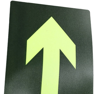 Exit Sign Light PVC Floor Sticker Self Illuminating Green LED Emergency Evacuation Route Marking Full Set - Product Image 3