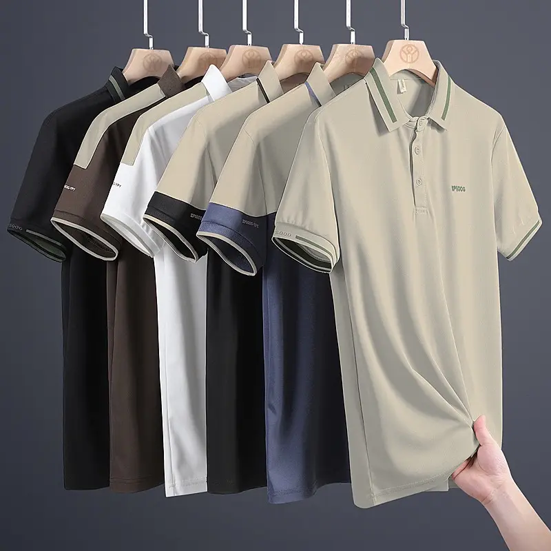 Bán Buôn Chất Lượng Cao Giá Thấp Người Đàn Ông Của Áo Phông Mùa Hè Băng Lạnh Thoáng Khí Kinh Doanh Golf Polo Áo Sơ Mi Cho Người Đàn Ông