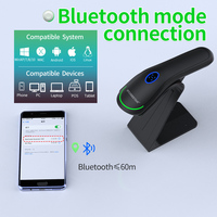 Escáner de Códigos de Barras USB 1D 2D Inalámbrico GT-3600 de GTCODESTAR, Lector de Códigos QR CMOS Portátil con Soporte para Inventario de Almacén