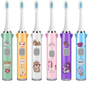 Brosse à dents électrique pour enfants Sonic Kids brosse à dents électrique avec 6 têtes de brosse 5 Modes mode brosse à dents électrique intelligente