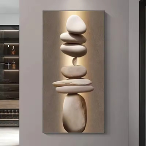 Venta al por mayor moderno <span class=keywords><strong>abstracto</strong></span> cristal porcelana <span class=keywords><strong>pintor</strong></span> que vive en hotel de alta calidad de lujo sala de estar decoración LED arte de la pared - Product Image 4