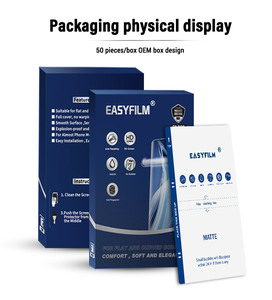 Feuille de <span class=keywords><strong>film</strong></span> TPU en nano-hydrogel 18x12cm, matériau de protection d'écran avant et arrière pour machine de découpe TPU - Product Image 2