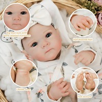 Poupée Reborn réaliste de 19 pouces en vinyle souple, jouet pour enfants, cadeau, vente en gros, personnalisable
