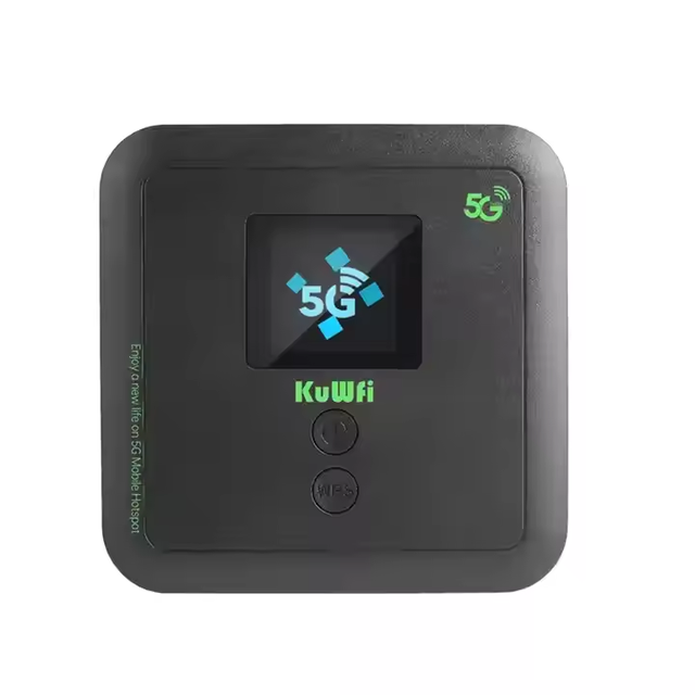 6000mAh KuWFi 3000mpbs 5G NSA SA SDX62 Pocket Hotspot WiFi with SIM Card Slot Support Esim Portable WiFi Router