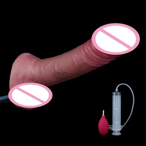 SXXY Dildo de Piel Suave de 6 Pulgadas, Dildo Realista con Eyaculación, Tapón Anal para Vagina, Estimulación del Punto G, Juguetes Sexuales - Product Image 1