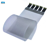 Écran LED en film cristallin haute transparence, affichage LED flexible en verre pour vitrine de magasin, signalisation numérique, affichage LED transparent