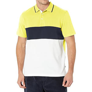 Chemises polo à manches courtes avec col montant et tissu à séchage rapide, optimisées pour les styles de vie actifs et décontractés - Product Image 1