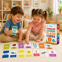 26 cartes de lettres anglaises, cartes flash, chiffres, couleurs, formes, cartes de mots pour l'éveil et l'éducation précoce des enfants en anglais