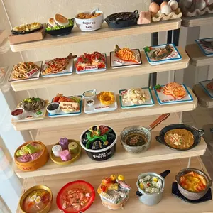 ติ๊กต๊อกตู้เย็นเรซินอาหารจีนเป็นมิตรกับสิ่งแวดล้อมปรับแต่งได้รูปทรงวัฒนธรรมสร้างสรรค์เครื่องประดับหม้อไฟ - Product Image 3