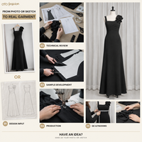 Robe longue noire à col carré pour femme, corsage plissé, épaules à volants, soirée, personnalisable OEM, marque privée