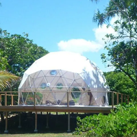 Tenda Kubah Taman Transparan Jernih, Rumah Kubah Geodesik untuk Glamping, Hotel, Resor, dan Berkemah di Luar Ruangan
