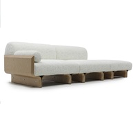 Fauteuil simple en tissu moderne, fauteuil de salon, chaise de loisirs, utilisation hôtelière, canapé combiné de luxe léger