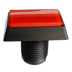 สวิตช์ปุ่มพลาสติกทรงสี่เหลี่ยมขนาด 50x33 มม. พร้อมไฟในตัวสำหรับคอนโซลเกมอาร์เคด - Product Image 5