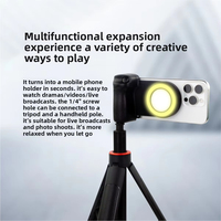 360 Rotation sans fil contrôle voyage cellule Mobile appareil photo numérique support magnétique support pour téléphone Selfie bâton avec LED Flash
