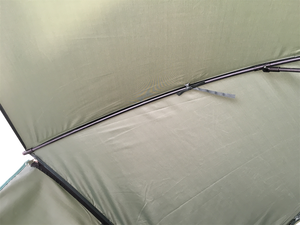 Vente en gros 3m pêche à la carpe chasse parapluie vert <span class=keywords><strong>Brolly</strong></span> parapluie tente avec pare-brise amovible - Product Image 4