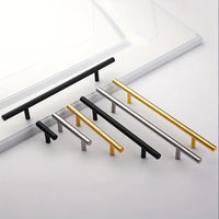 Poignées de meuble rondes modernes en acier inoxydable argenté, poignées de tiroir dissimulées pour chambre, cuisine, salle de bain, commode - Durables et antirouille