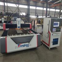 Global Original Sources TJ-3015 Machine de découpe laser fibre 1KW pour métaux, moteur pas à pas CNC, 1500x3000mm, 0.05mm, haute vitesse, garantie 2 ans
