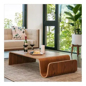 Hotel Home Living Room Furniture Modern Luxury Popular Plywood Solid Wood Coffee Tea Table