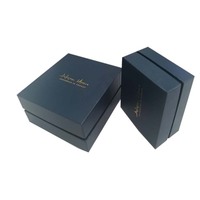 Boîte à bijoux rigide bleue personnalisée EVERWIN, sans ternissement, pour pendentifs, emballage OEM ou ODM, boîte de présentation de bijoux pour marques.