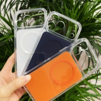 Coque de téléphone transparente magnétique antichoc pour iPhone 17e, étui de protection pour iPhone 17 Pro Max