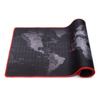 Alfombrilla de ratón para juegos Honcam Extended XXL, alfombrilla de escritorio grande portátil, Base de goma antideslizante resistente al agua, alfombrilla de ratón para juegos con mapa del mundo