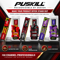 PUSKILL Mémoire RAM DDR4 8 Go 3200 MHz à faible latence pour ordinateur de bureau, module UDIMM 288 broches pour PC économique et mise à niveau de bureau