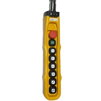 Control Remoto Industrial Tipo Teléfono para Grúa, Doble Velocidad, 2-8 Botones, Interruptor de Empuje, IP65, Parada de Emergencia Manual