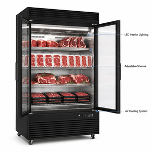 Armoire <span class=keywords><strong>de</strong></span> maturation à porte vitrée, refroidissement par air, sans givre, pour attendrir la viande (bœuf et volaille) - Product Image 3