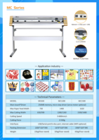 Plóter de Corte Automático de Alta Calidad MC1200 con Escaneo por Cámara para Adhesivos de Vinilo