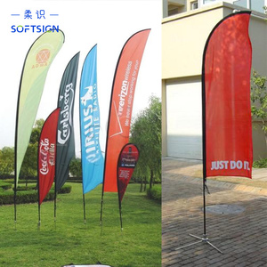 Tùy chỉnh in ấn bay biểu ngữ swooper Giọt Nước Mắt lông cờ bãi biển cờ quảng cáo buồm truyền nhiệt in ấn Polyester - Product Image 4