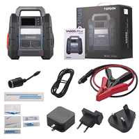 Arrancador de Baterías y Probador de Sistemas 2 en 1 TOPDON V4500 Plus, 4500A, 32000mAh, 120Wh, para Motores de Gasolina/Diésel de hasta 16L