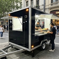 Nouvelle Conception de Camper de Vente Ambulante pour Café, Hot-Dogs, Glaces, Cuisine Mobile, Camper à Burgers, Remorque Alimentaire Mobile