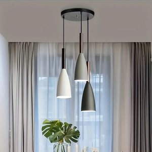 Moda moderna lampadari LED luci a sospensione elegante <span class=keywords><strong>paralume</strong></span> in ferro per l'installazione del soffitto per soggiorno camera da letto decorazione - Product Image 6